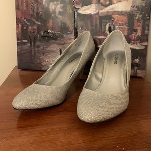 Silver Sparkly Heels